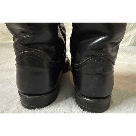 Justin Black Leather Cora Women's Cowboy Boots 6.5B L 3703 52751 0 - Picture 6 of 10